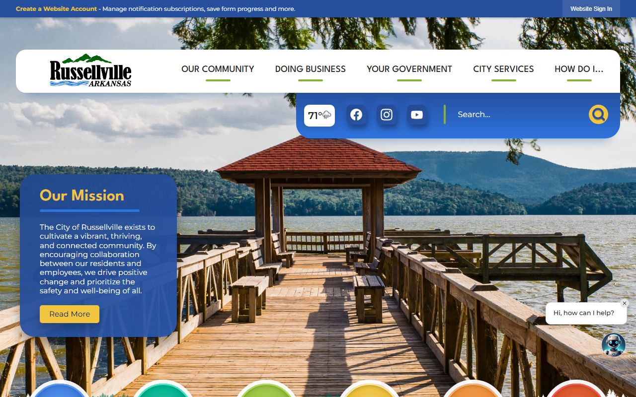 Russellville City Clerk municipal records website