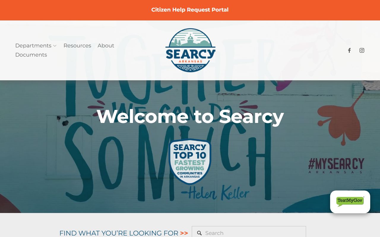 Searcy City Clerk municipal records website