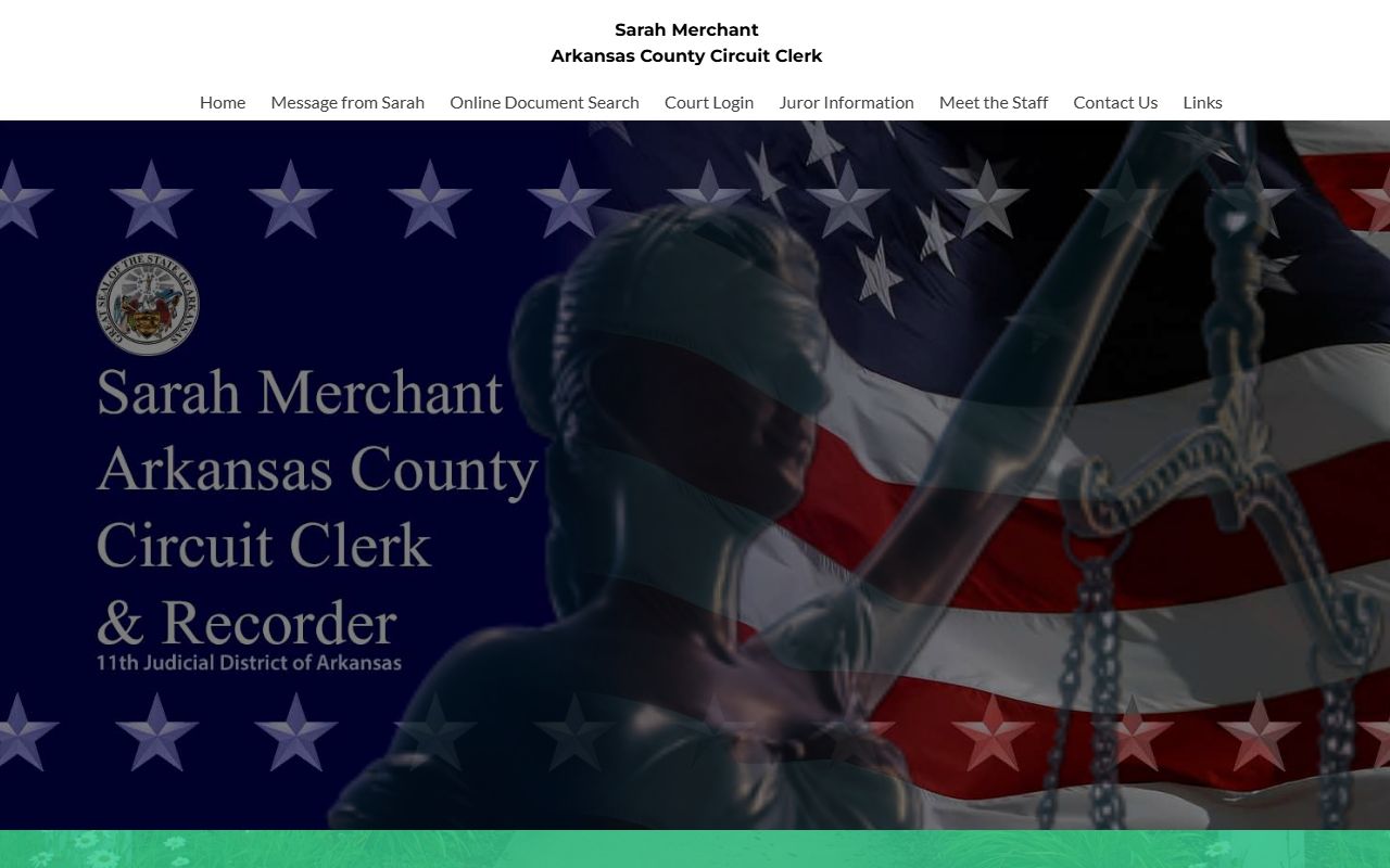 Arkansas County Circuit Clerk website - Arkansas County Court Records