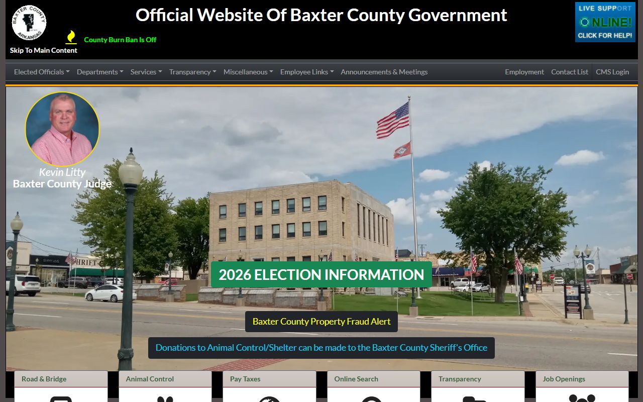 Baxter County government portal - Baxter County Court Records
