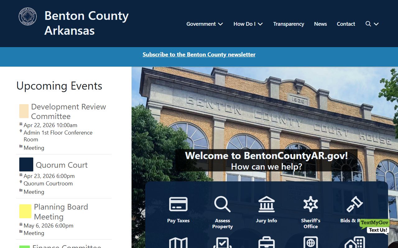 Benton County Government portal - Benton County Court Records