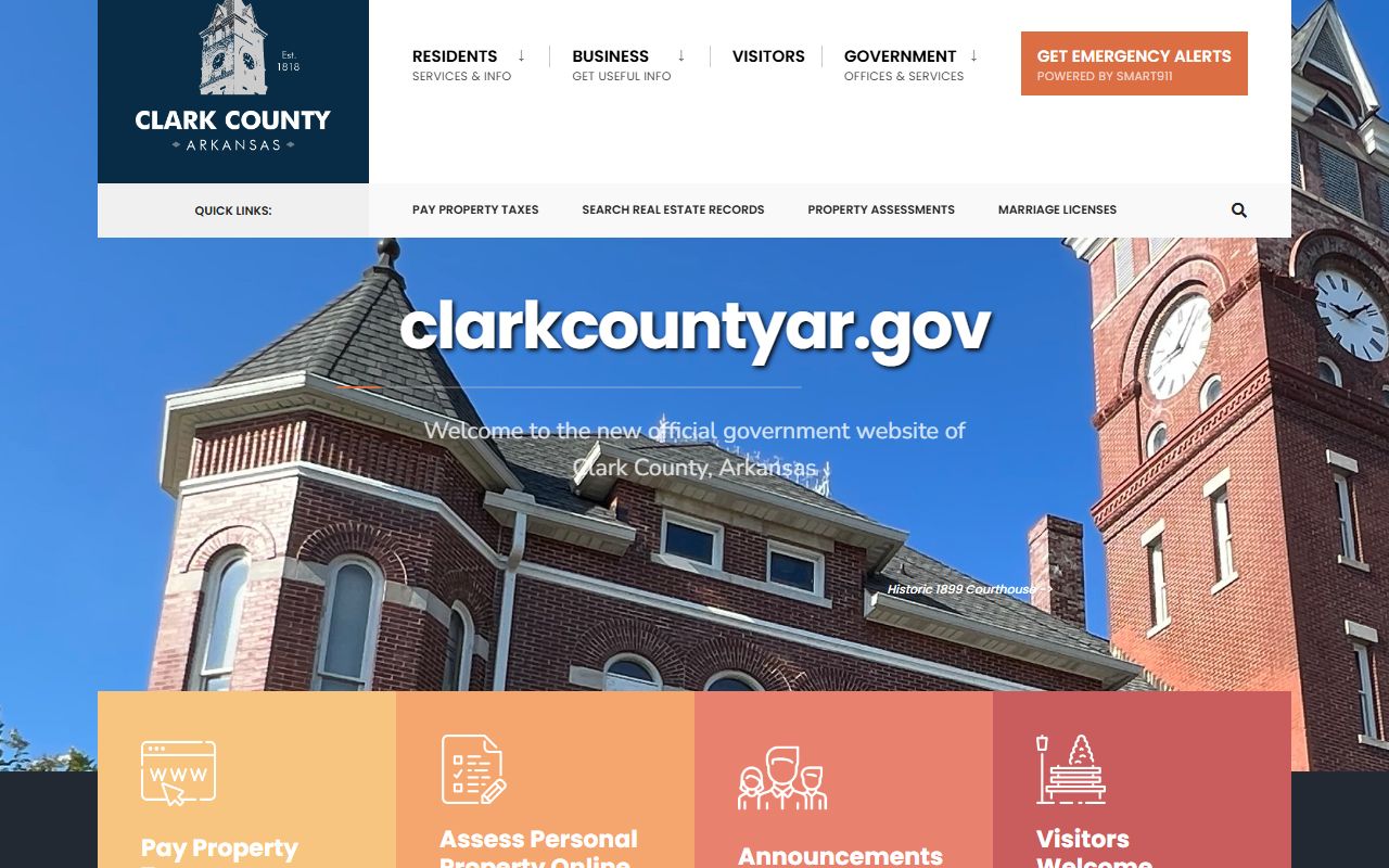 Clark County government website - Clark County Court Records