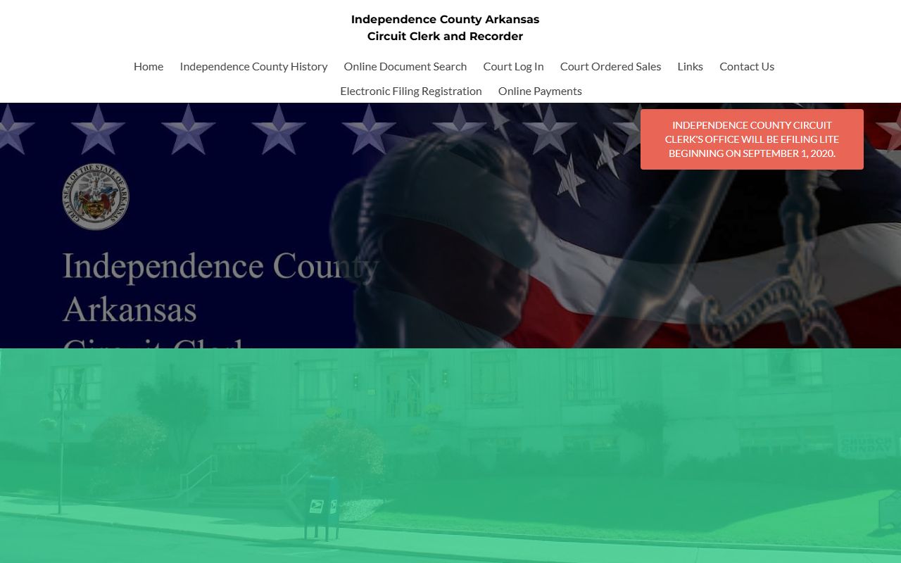 Independence County Circuit Clerk website for court records