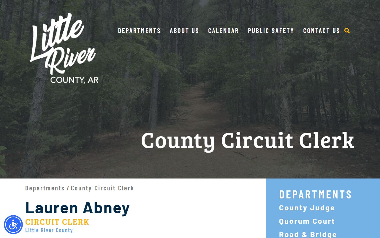 Little River County Circuit Clerk website in Ashdown Arkansas