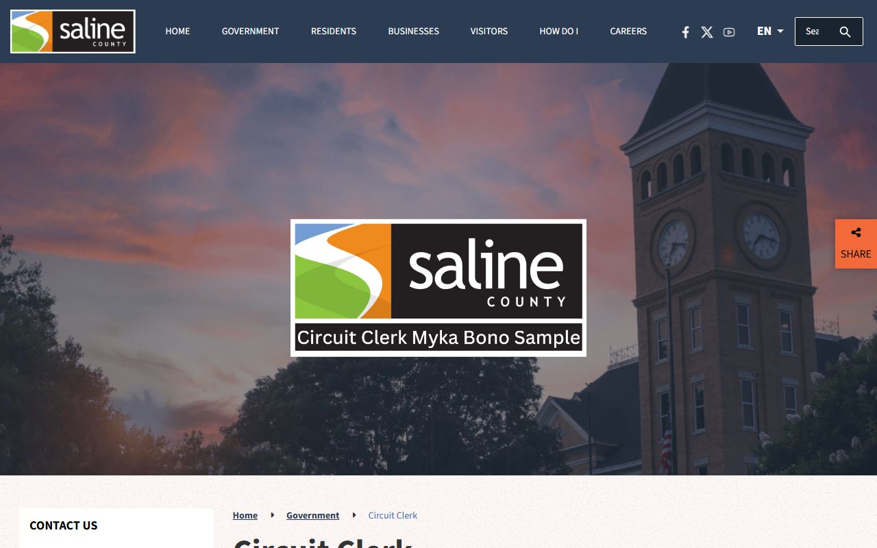 Saline County Circuit Clerk office court records