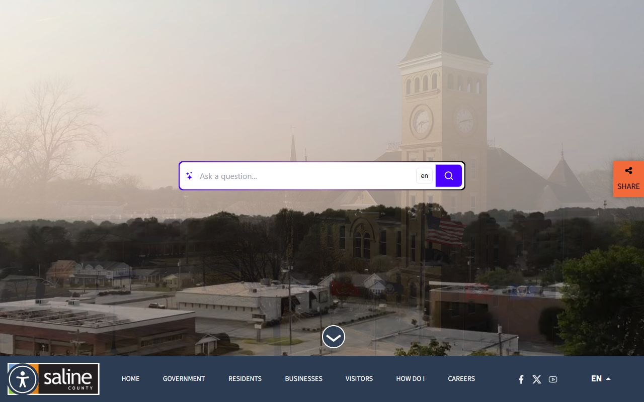 Saline County government website court records access