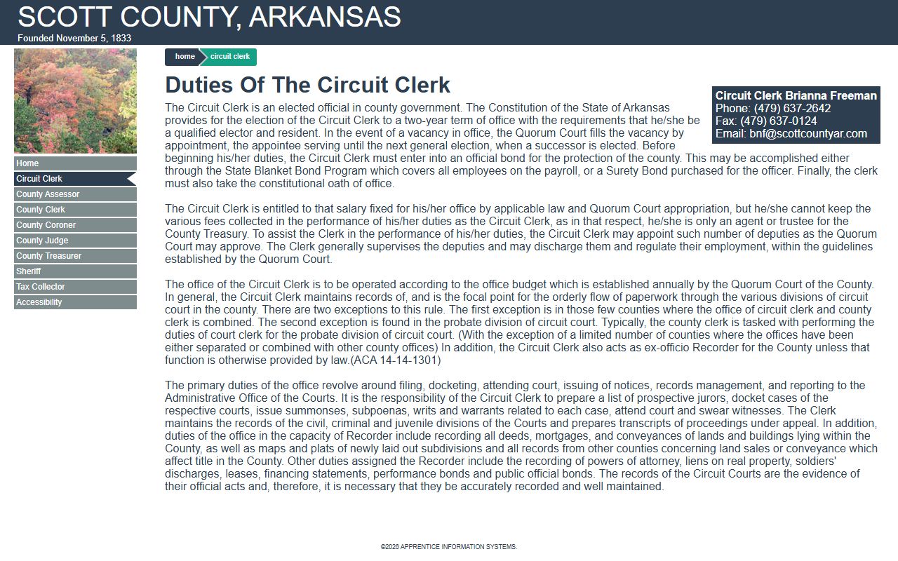 Scott County Circuit Clerk court records office