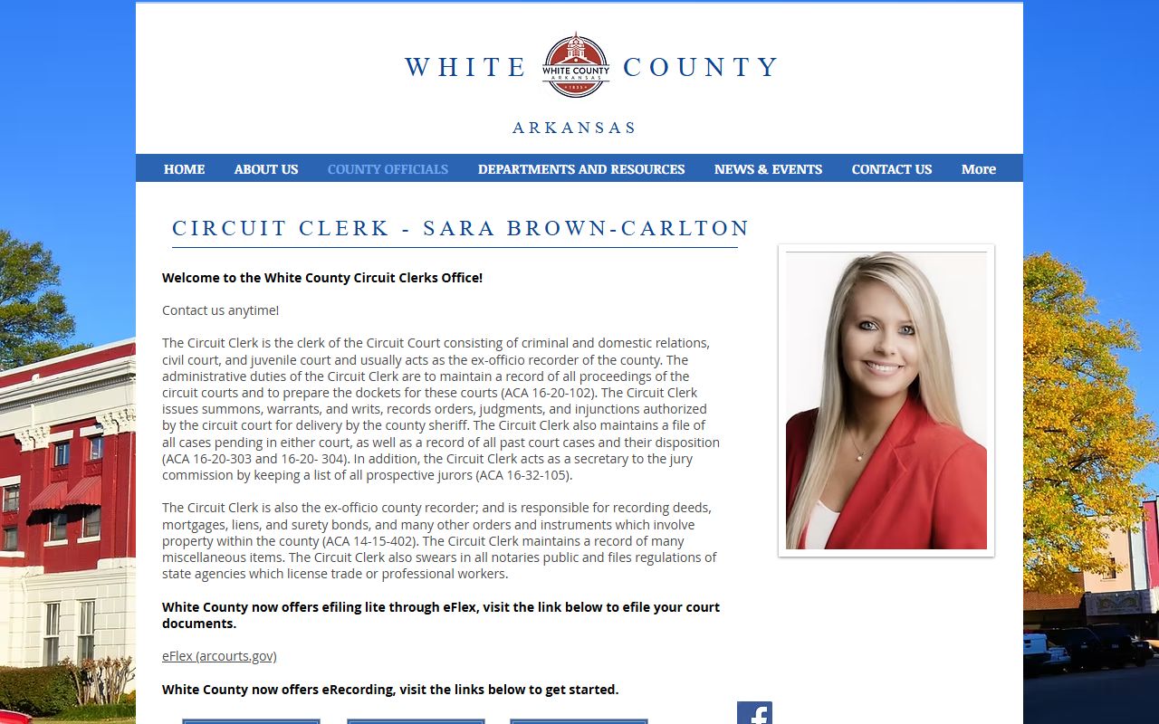 White County Circuit Clerk office website